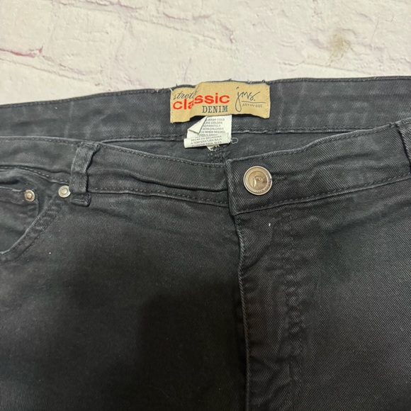 Just My Size Stretch Classic Denim Women's Black Jeans Plus Size 22 GUC - Picture 8 of 11